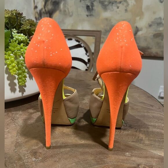 Giuseppe Zanotti tri color platform heel size 38 US 8 - Picture 5 of 12